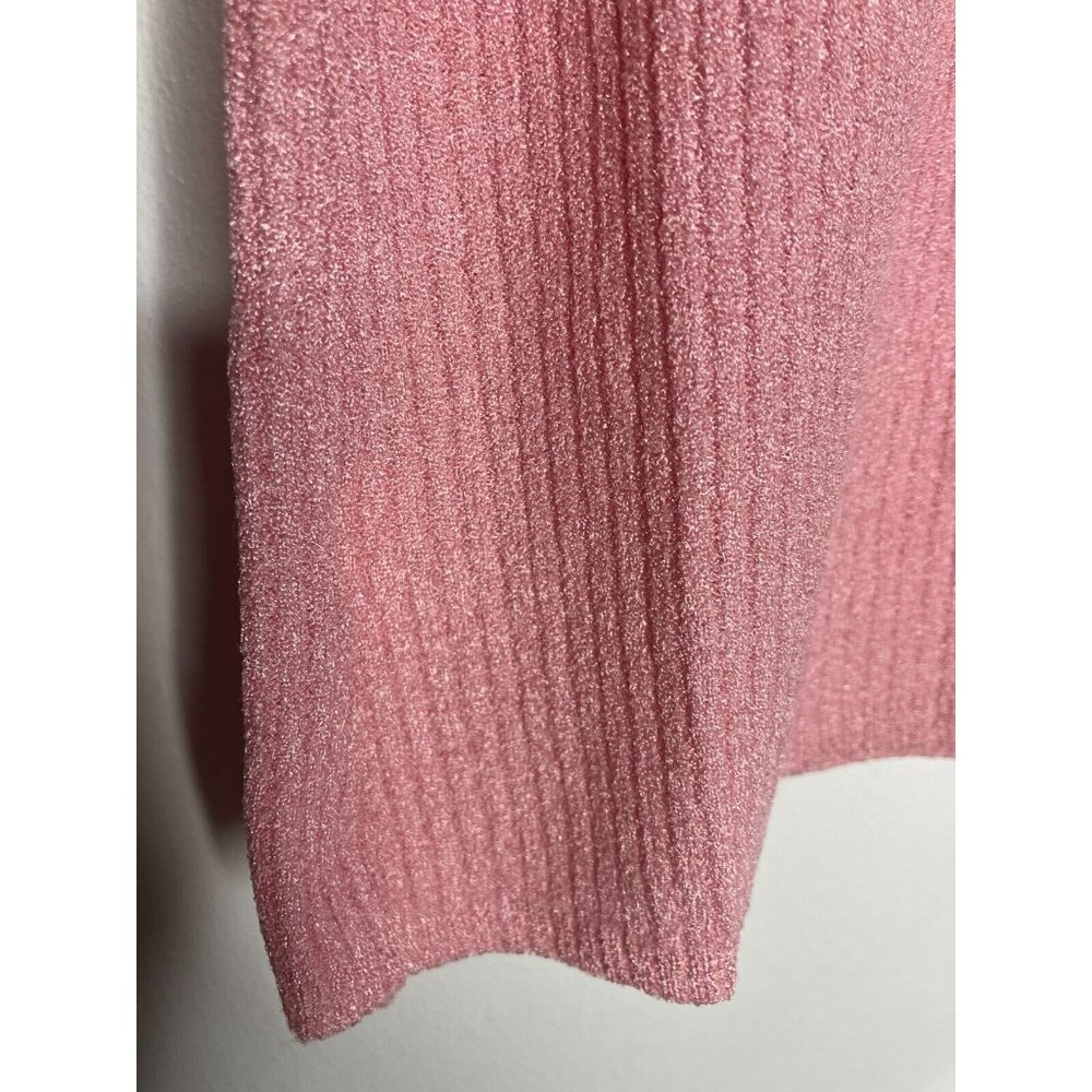Vintage 70's Women's Medium Small Keneth Knits Pink Top Shirt - Picture 4 of 9